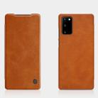 For Samsung Galaxy Note 20 NILLKIN QIN Series Crazy Horse Texture Horizontal Flip Leather Case with Card Slot(Brown) - 1