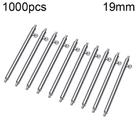 19mm 1000pcs Stainless Steel Connector Switch Pin for Watch Band, Diameter: 0.15mm - 1