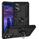 For Motorola Moto G Play 5G 2024 Shockproof TPU + PC Phone Case with Holder(Black) - 1