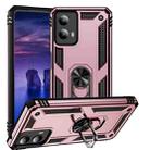 For Motorola Moto G Play 5G 2024 Shockproof TPU + PC Phone Case with Holder(Rose Gold) - 1