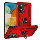 For Motorola Edge 2024 Shockproof TPU + PC Phone Case with Holder(Red) - 1