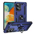 For Motorola Edge 2024 Shockproof TPU + PC Phone Case with Holder(Blue) - 1