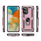 For Motorola Edge 2024 Shockproof TPU + PC Phone Case with Holder(Rose Gold) - 2