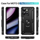 For Motorola Moto G Play 2025 / G Power 2025 Shockproof TPU + PC Phone Case with Holder(Black) - 2