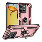 For Motorola Moto G 5G 2025 Shockproof TPU + PC Phone Case with Holder(Rose Gold) - 1