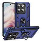 For Motorola Edge 5G 2025 Shockproof TPU + PC Phone Case with Holder(Blue) - 1