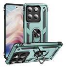 For Motorola Edge 5G 2025 Shockproof TPU + PC Phone Case with Holder(Dark Green) - 1