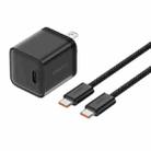 Baseus GaN5S 30W USB-C / Type-C Port GaN Fast Charger with 100W Charging Cable, US Plug(Black) - 1