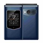 HAMTOD T8 4G Flip Phone, US Version, 2.8 inch + 1.77 inch, VoLTE, BT, SOS, OTG(Navy Blue) - 1
