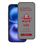 For iPhone 16 Full Coverage Frosted Privacy Ceramic Film - 1