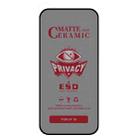 For iPhone 16 Full Coverage Frosted Privacy Ceramic Film - 2