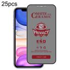 For iPhone 11 / XR 25pcs Full Coverage Frosted Privacy Ceramic Film - 1