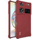 For ZTE nubia Z60 Ultra 5G imak Shockproof Airbag TPU Phone Case(Matte Red) - 1