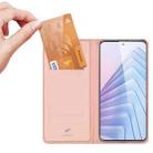 For Redmi Note 14 5G DUX DUCIS Skin Pro Series Flip Leather Phone Case(Rose Gold) - 3