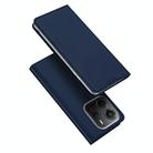 For Redmi Note 14 4G 163.25mm DUX DUCIS Skin Pro Series Flip Leather Phone Case(Blue) - 1