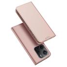 For Redmi Note 14 4G 163.25mm DUX DUCIS Skin Pro Series Flip Leather Phone Case(Rose Gold) - 1