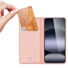 For Redmi Note 14 4G 163.25mm DUX DUCIS Skin Pro Series Flip Leather Phone Case(Rose Gold) - 3