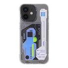 For iPhone 12 Mecha Circuit Board Pattern Phone Case(White) - 1