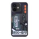 For iPhone 12 Mecha Circuit Board Pattern Phone Case(Black) - 1