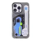 For iPhone 13 Pro Mecha Circuit Board Pattern Phone Case(White) - 1