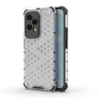 For Honor 200 Lite Global Shockproof Honeycomb PC + TPU Protective Phone Case(White) - 1