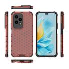 For Honor 200 Lite Global Shockproof Honeycomb PC + TPU Protective Phone Case(Red) - 3