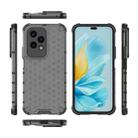 For Honor 200 Lite Global Shockproof Honeycomb PC + TPU Protective Phone Case(Black) - 3