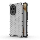 For Honor 200 Shockproof Honeycomb PC + TPU Protective Phone Case(White) - 1