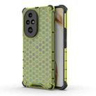 For Honor 200 Pro Shockproof Honeycomb PC + TPU Protective Phone Case(Green) - 1