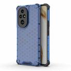 For Honor 200 Pro Shockproof Honeycomb PC + TPU Protective Phone Case(Blue) - 1