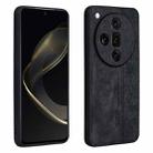 For OPPO Find X7 Ultra AZNS 3D Embossed Skin Feel Phone Case(Black) - 1