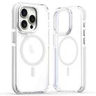 For iPhone 15 Pro Max Dual-Color Clear Acrylic Hybrid TPU MagSafe Phone Case(Transparent) - 1