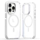 For iPhone 14 Pro Max Dual-Color Clear Acrylic Hybrid TPU MagSafe Phone Case(Transparent) - 1