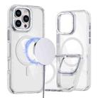 For iPhone 16 Pro Dual-Color Clear Acrylic Hybrid TPU MagSafe Phone Case(Transparent) - 1