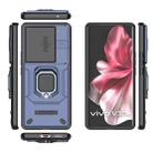 For vivo V30e 5G Global Sliding Camshield TPU + PC Shockproof Phone Case with Holder(Blue) - 3