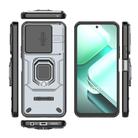 For vivo iQOO Z9X 5G Sliding Camshield TPU + PC Shockproof Phone Case with Holder(Grey) - 3