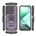 For vivo iQOO Z9X 5G Sliding Camshield TPU + PC Shockproof Phone Case with Holder(Purple) - 3