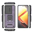 For vivo iQOO Z9s Pro 5G Global Sliding Camshield TPU + PC Shockproof Phone Case with Holder(Purple) - 3