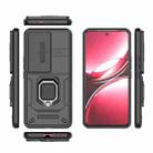 For vivo V50 5G Global Sliding Camshield TPU + PC Shockproof Phone Case with Holder(Black) - 3