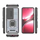 For vivo V50 5G Global Sliding Camshield TPU + PC Shockproof Phone Case with Holder(Grey) - 3