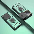 For vivo iQOO Z10 Turbo 5G Sliding Camshield TPU + PC Shockproof Phone Case with Holder(Green) - 2