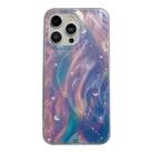 For iPhone 12 Pro Max Dual-Layer Gradient Dream Starry Acrylic Hybrid TPU Phone Case(Blue Purple) - 1