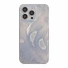 For iPhone 11 Pro Max Hot Silver Stamp Gradient Feather Acrylic Hybrid TPU Phone Case(Silver) - 1