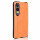 For OnePlus Nord CE4 Lite Cow Pattern Sewing Back Cover Phone Case(Orange) - 3