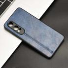 For OnePlus Nord CE4 Lite Cow Pattern Sewing Back Cover Phone Case(Blue) - 2