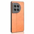 For OnePlus Ace 3 Pro Cow Pattern Sewing Back Cover Phone Case(Orange) - 3