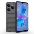 For Infinix Hot 40 Pro / Hot 40 Magic Shield TPU + Flannel Phone Case(Dark Grey) - 1