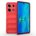 For Infinix Note 30 4G Magic Shield TPU + Flannel Phone Case(Red) - 1