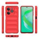 For Infinix Smart 8 Magic Shield TPU + Flannel Phone Case(Red) - 3