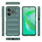 For Infinix Smart 8 Magic Shield TPU + Flannel Phone Case(Dark Green) - 3